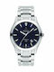 Men’s Battery-Powered Watch 41mm with Silver Metal Bracelet
