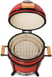 Kamado Joe Portable Ceramic Kamado Charcoal Grill with Lid and Thermometer 40x40cm