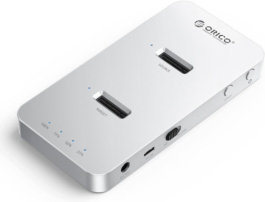 Orico Docking Station για Σκληρούς Δίσκους SATA με σύνδεση USB-C (M220-C-EU-SV-BP)