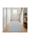 vidaXL Grey and White Runner Rug 50x250cm
