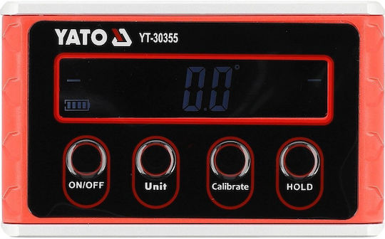 Yato YT-30355 Elektronische Magnetische Wasserwaage aus Aluminium 7,6 cm