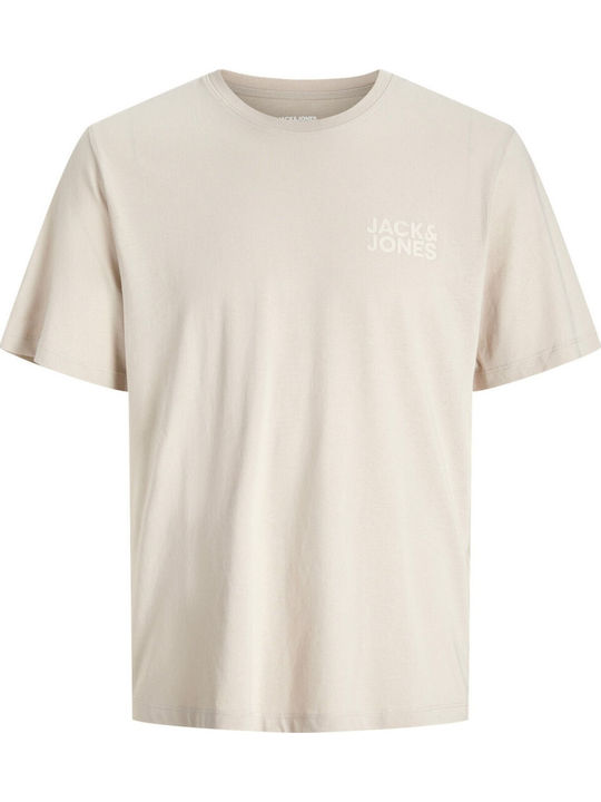 Jack & Jones Beiges Kurzarmshirt