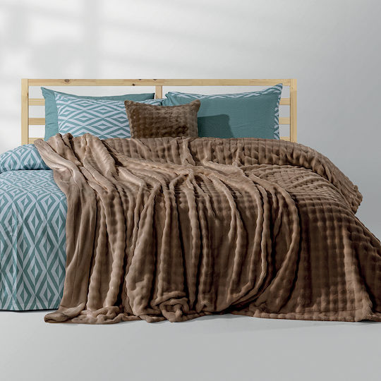 Lino Home Kvall Single Blanket 160x220cm Beige