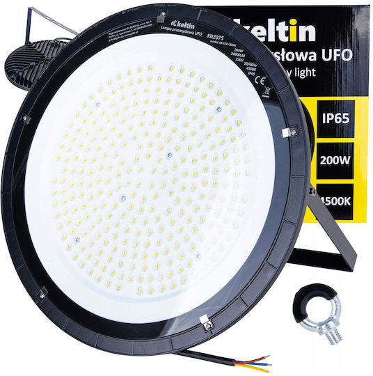 Keltin Glockenleuchte 200 W Naturweiß 24000 lm mit integriertem LED Weiß Ø36 cm