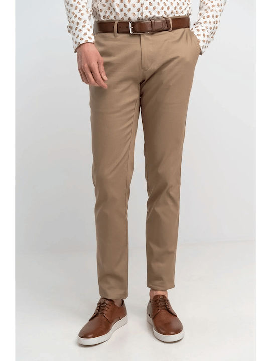 Men’s Stretch Beige Chino Trousers