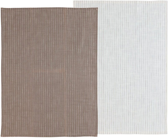 Ladelle Πετσέτα Κουζίνας σε Καφέ Χρώμα 50x70cm 2τμχ Ladelle Πετσέτα Κουζίνας σε Καφέ Χρώμα 50x70cm 2τμχ