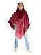 Women's Red Furry Neck Warmer Scarf