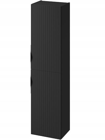 Cersanit Badezimmer-Hochschrank zur Bodenmontage 160x40x30cm Schwarz