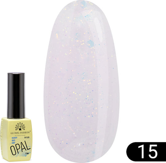 Opal Каучукова База / Грунд / Топ Лак за Гел Каучук 8ml 15
