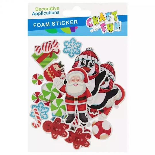Craft with Fun Χριστουγεννιάτικα Αυτοκόλλητα 144τμχ