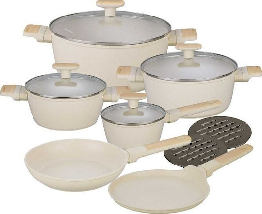 Klausberg Set de Oale din Aluminiu Turnat cu Acoperire Interioară Antiaderentă 12 Vase