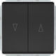 Harry Potter Recessed Double Wall Switch Without Frame Black