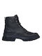 Schwarze Herren Lederstiefel