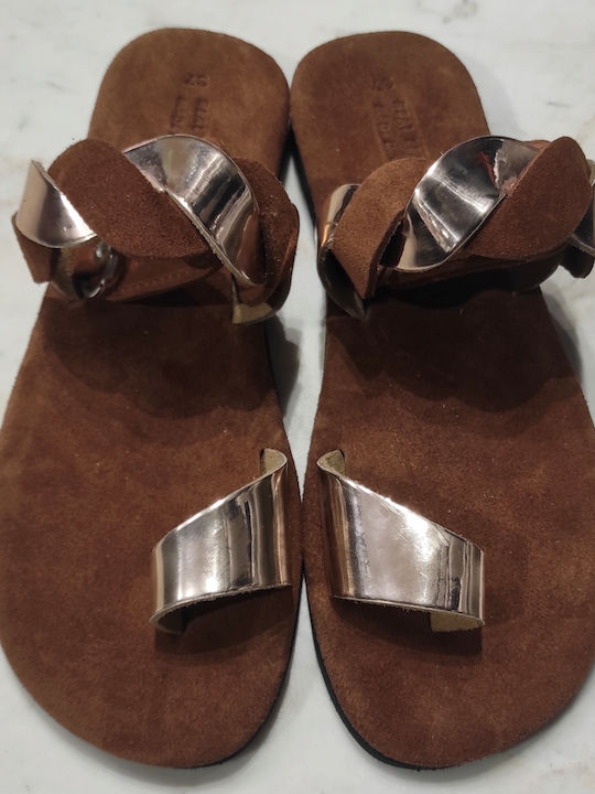 K.L. Leather Women's Sandals Gold