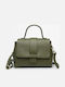 Khaki Leather Women's Shoulder Bag