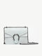 White Leather Women's Shoulder Bag Suede