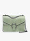 Green Leather Women's Shoulder Bag Suede
