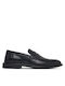 Leather Men's Loafers in Black