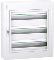 Schneider Electric Wall Mounted Electrical Panel, 3 Rows, 24 Elements Schneider Electric Wall Mounted Electrical Panel, 3 Rows, 24 Elements