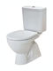 Plastic Toilet Seat with Bidet 63x36cm White