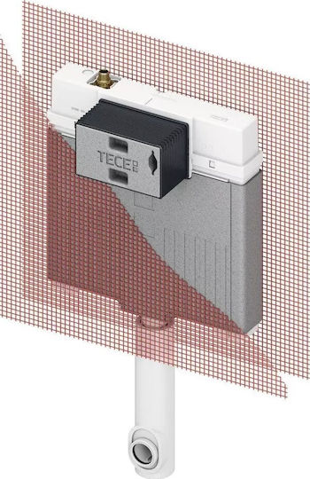 Tece Built-in Plastic Toilet Flush Rectangular Low Pressure