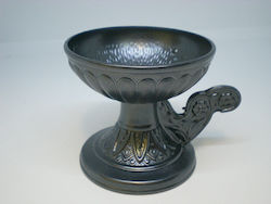 Metallic Open Short Censer 1 Piece Grey