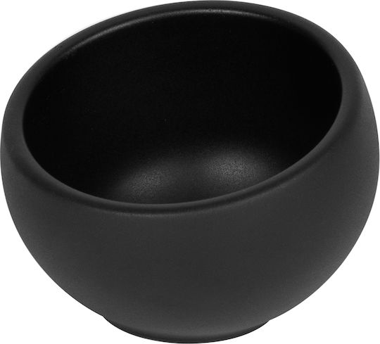 e-exoplismos Orb Round Black Melamine Serving Bowl with 8 cm Diameter