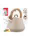 Klausberg Неръждаем бежов електрически чайник 2500 ml