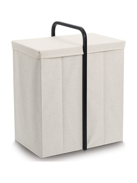 Zeller Καλάθι Απλύτων Bamboo Πτυσσόμενο 120lt 52x36x65cm Μπεζ