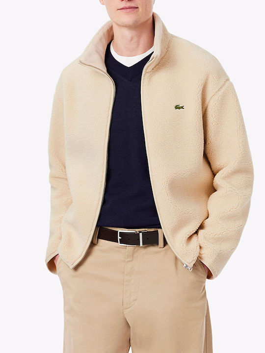 Lacoste Jachetă Bărbătească Sherpa Bej
