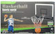 Swede Basketballkorb mit Rückwand und Netz