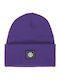 Women's Knitted Beanie in Purple
