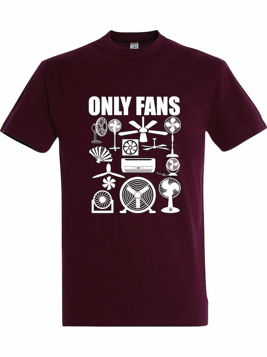 Унисекс тениска „Only Fans Funny Sarcastic“ в б...