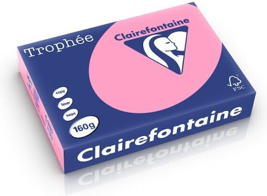 Clairefontaine Carton Colorat Pastel Wild Rose A4 160 G/m² 250 de Foi Top de Hârtie