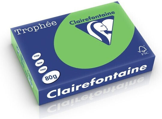 A4 Paper 80 Gsm Intense Color 500 Sheets Ream Clairefontaine Intense Green