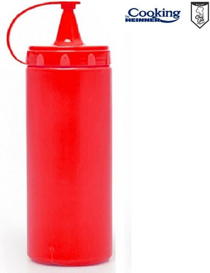 Sauce Dispenser Bottle 1000 Ml Red Chef Line Cooking By Heinner Set 10 Pcs