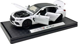 Bmw M8 Competition White 1:32 Die-cast Model Opening Doors Hood Trunk