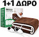 Kraft World ELEB-160 Brown Double Washable Electric Blanket Brown 140W 180x160cm