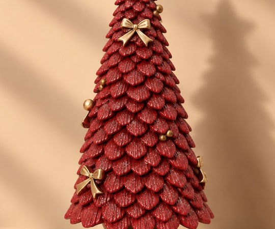 Weihnachtlicher Dekorationsbaum 36 cm Rot
