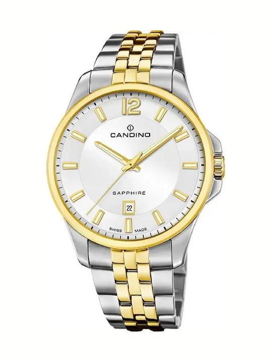 Candino Мъжки Часовник 42 mm На Батерия С Метал...