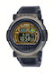 G-shock Дигитален мъжки часовник 18.7 mm Хронограф на батерия със Сива каучукова каишка