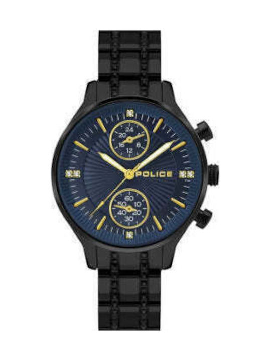 Women's Watch 42mm Battery Chronograph with Black Stainless Steel Bracelet