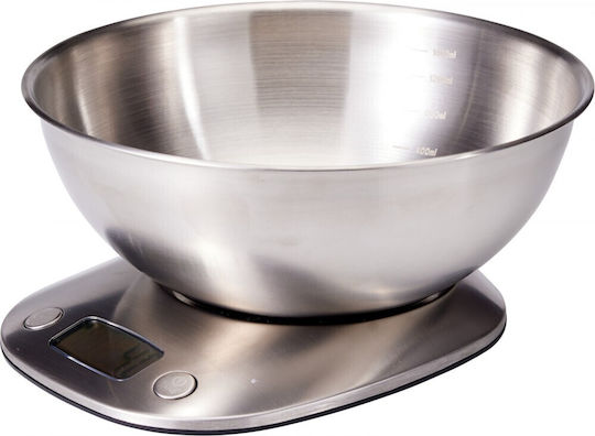 Excellent Houseware Дигитална кухненска везна с контейнер до 5 kg сива