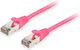 Equip S/FTP Cat.6a (Gigabit) Ethernet Network Cable 30m Pink