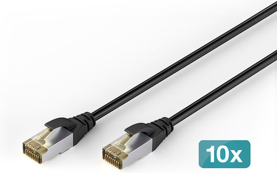 Digitus U/UTP Cat.6a (Gigabit) Καλώδιο Δικτύου Ethernet εξωτερικού χώρου Μαύρο