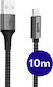 Buddi Flex USB-A към Lightning кабел 12 W Черен