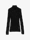 Women's Wool Turtleneck Sweater Black