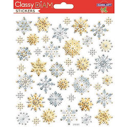 Classy Christmas Stickers 15x17cm 210551 Global Gift Classy Christmas Stickers 15x17cm 210551 Global Gift