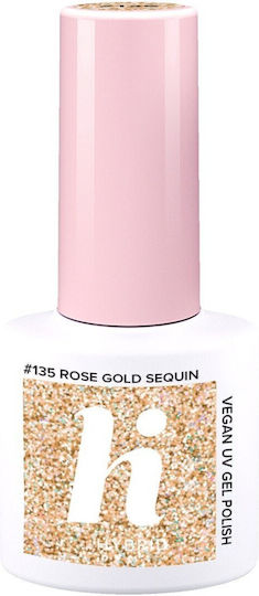 Semi-permanenter Nagellack Rose Gold Sequin (135) 5 ml