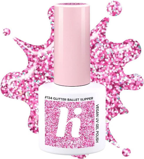 Gel-Nagellack Glitter Ballet Slipper (134) mit Glitzer 5 ml